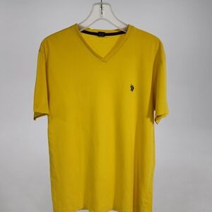 U.S. Polo Assn. Yellow V-Neck Men's Tee